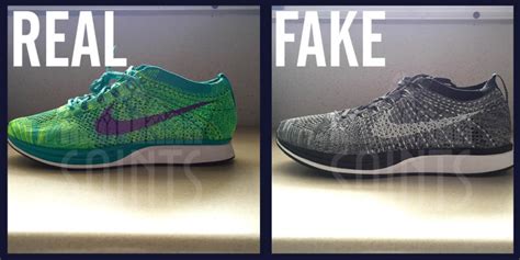 real vs fake nike flyknit|nike flyknit racer heel.